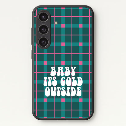 Baby It's Cold Outside Tartan Galaxy S25 Plus Case