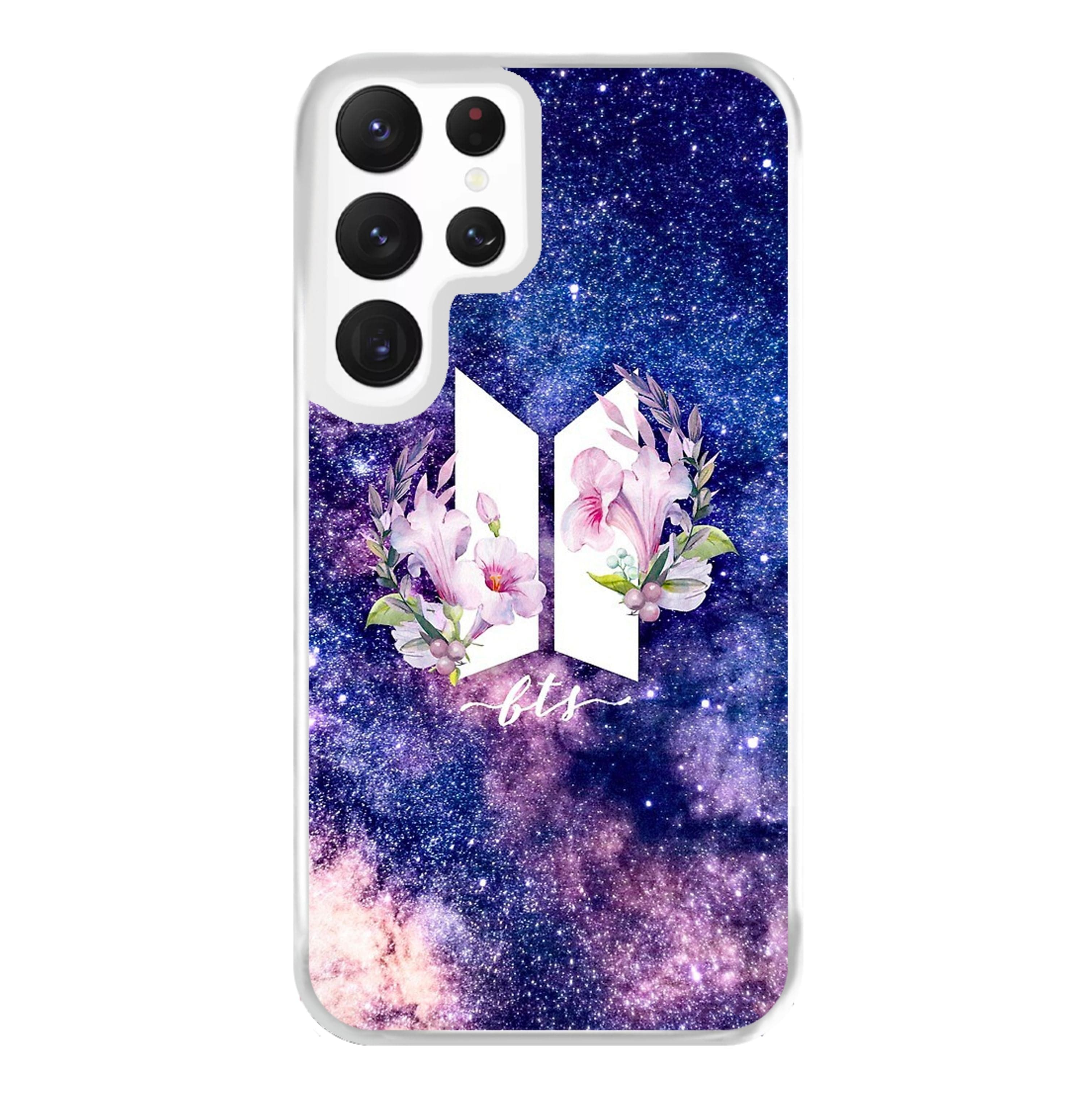 Galaxy Floral K-Pop Band Logo Phone Case