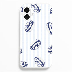 Dad Rugby Ball Pattern iPhone 16 Plus Case