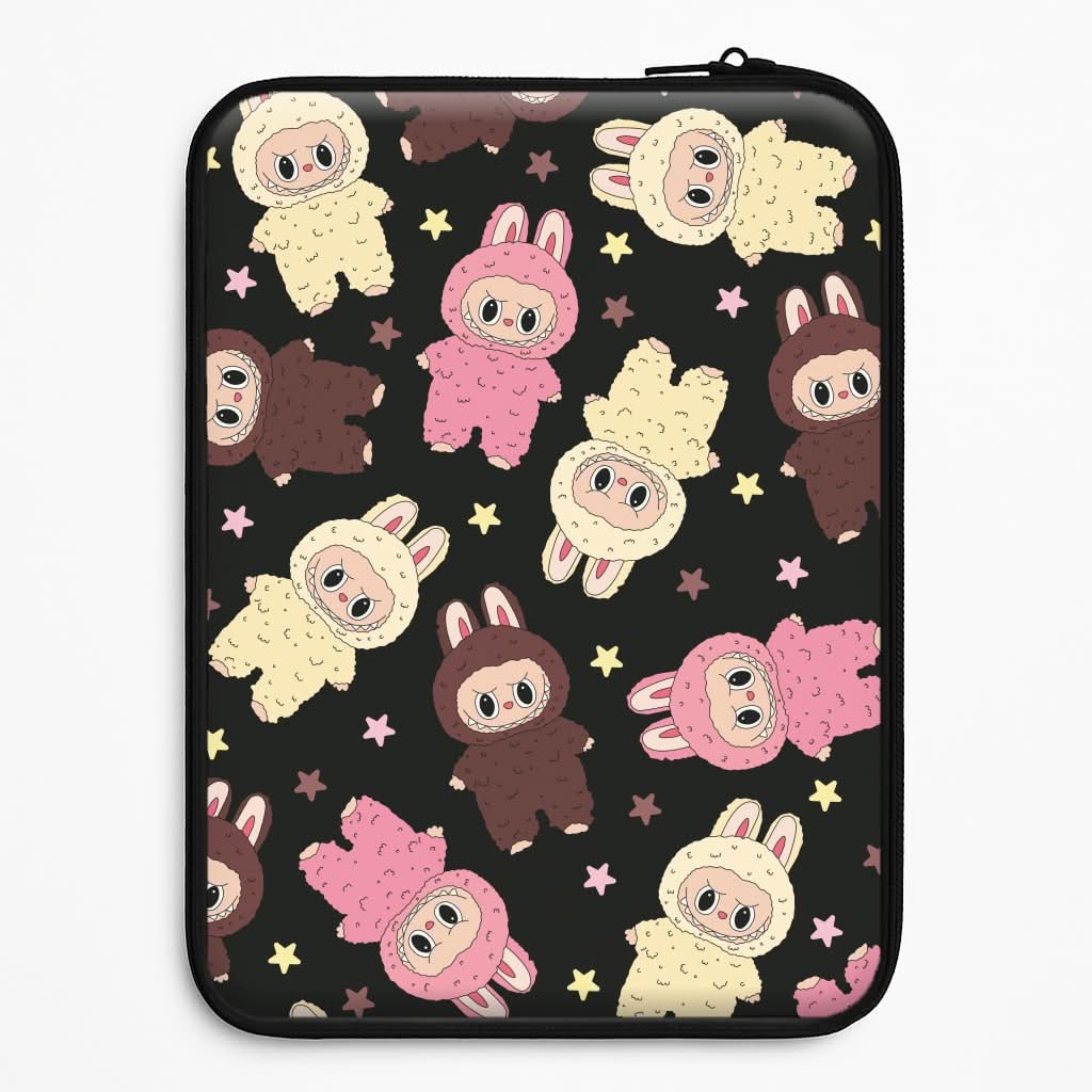 Cute Monsters And Stars Pattern Laptop Sleeve
