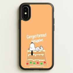 Cartoon Beagle Gingerbread House iPhone X / XS Case