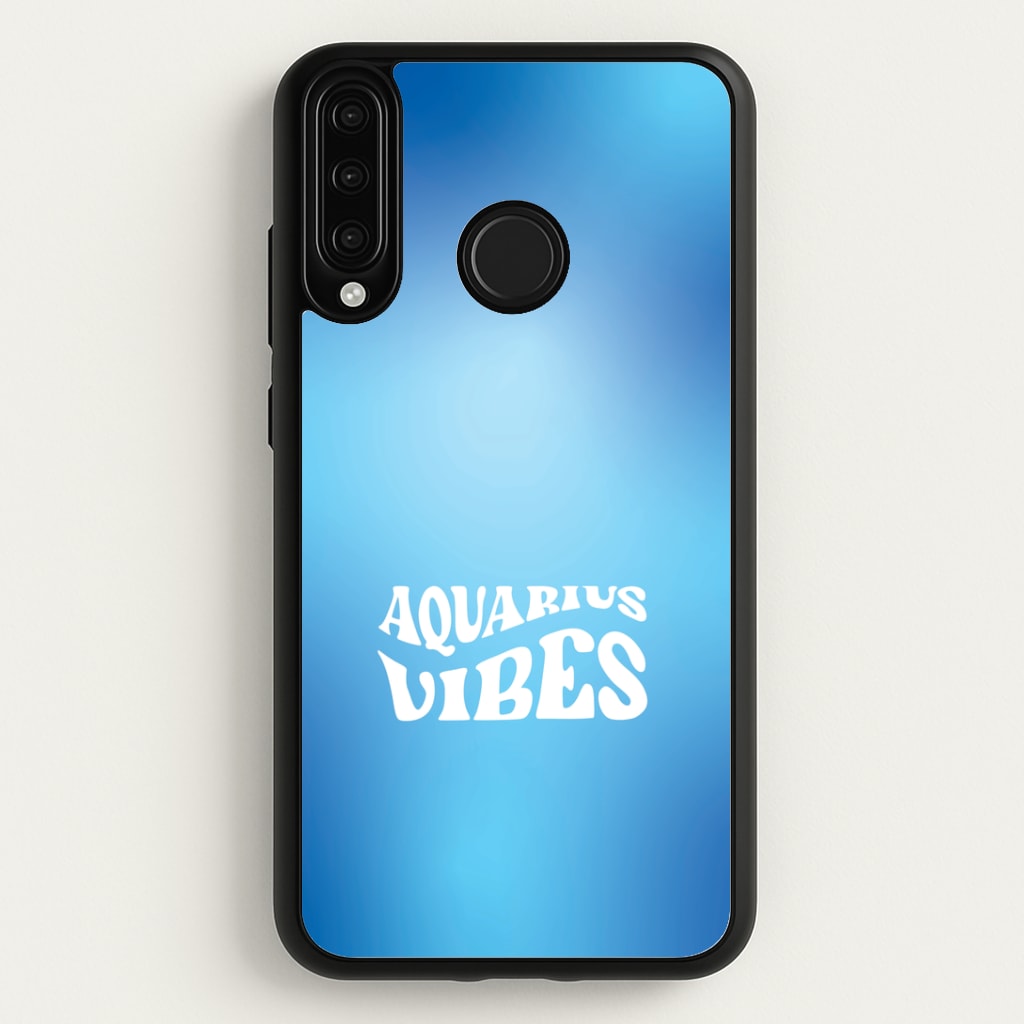 Aquarius Vibes Gradient Zodiac Huawei P30 Lite Case