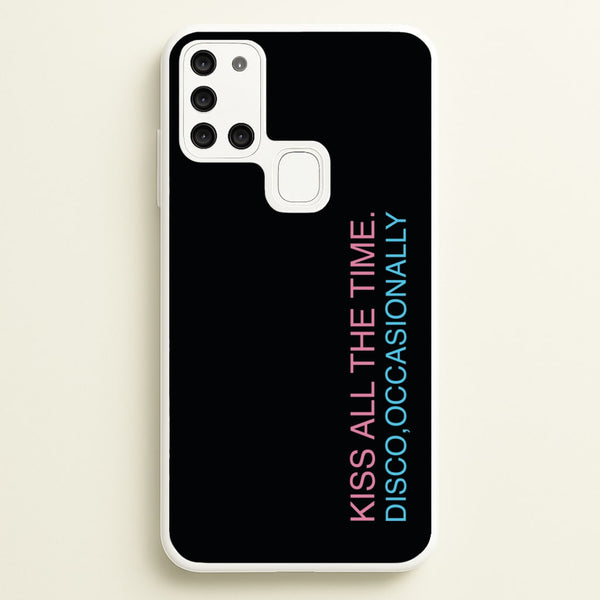 Disco Occasionally Text Galaxy A21s Case