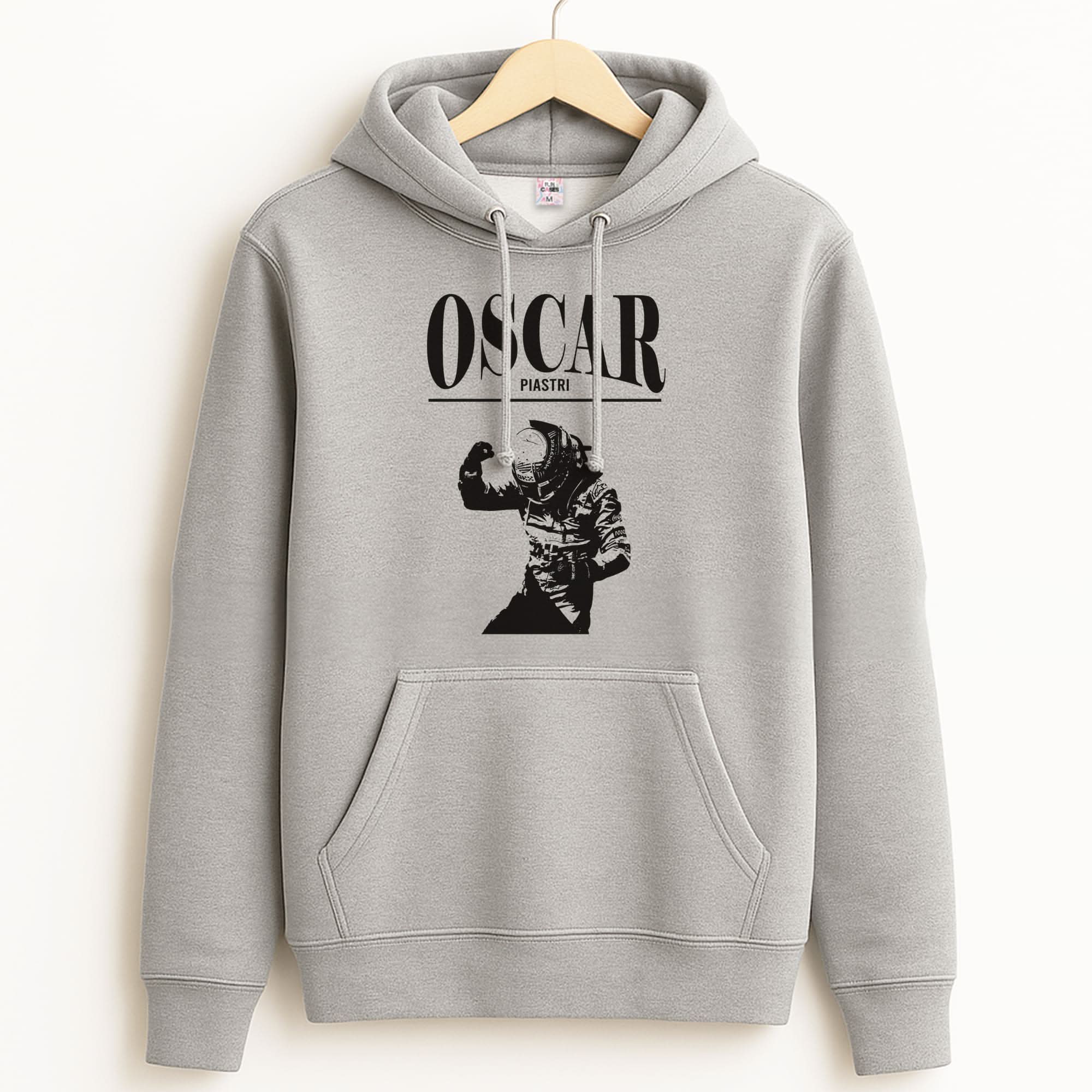 Oscar Orange And Black Unisex Grey Hoodie