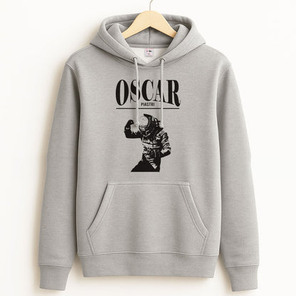 Oscar Orange And Black Unisex Grey Hoodie
