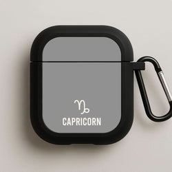 Capricorn Pastel Zodiac Black AirPods Case