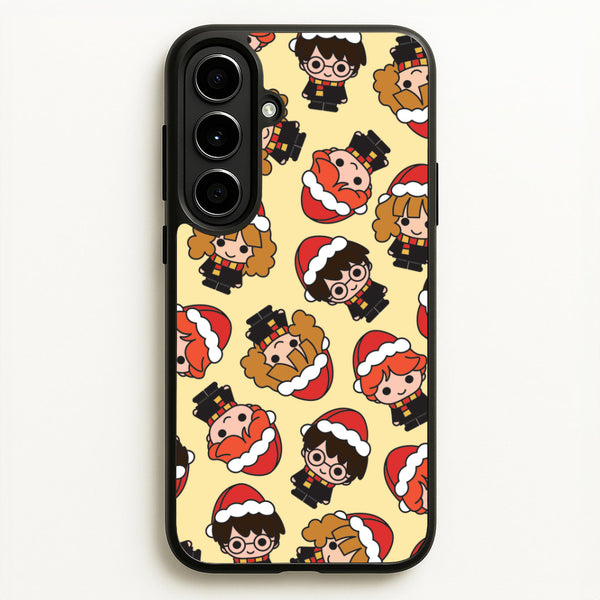 Wizards With Christmas Hats Pattern Galaxy A56 Case
