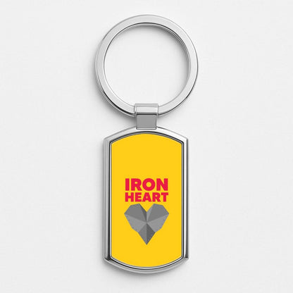 Metal Heart Silver Metal Keyring