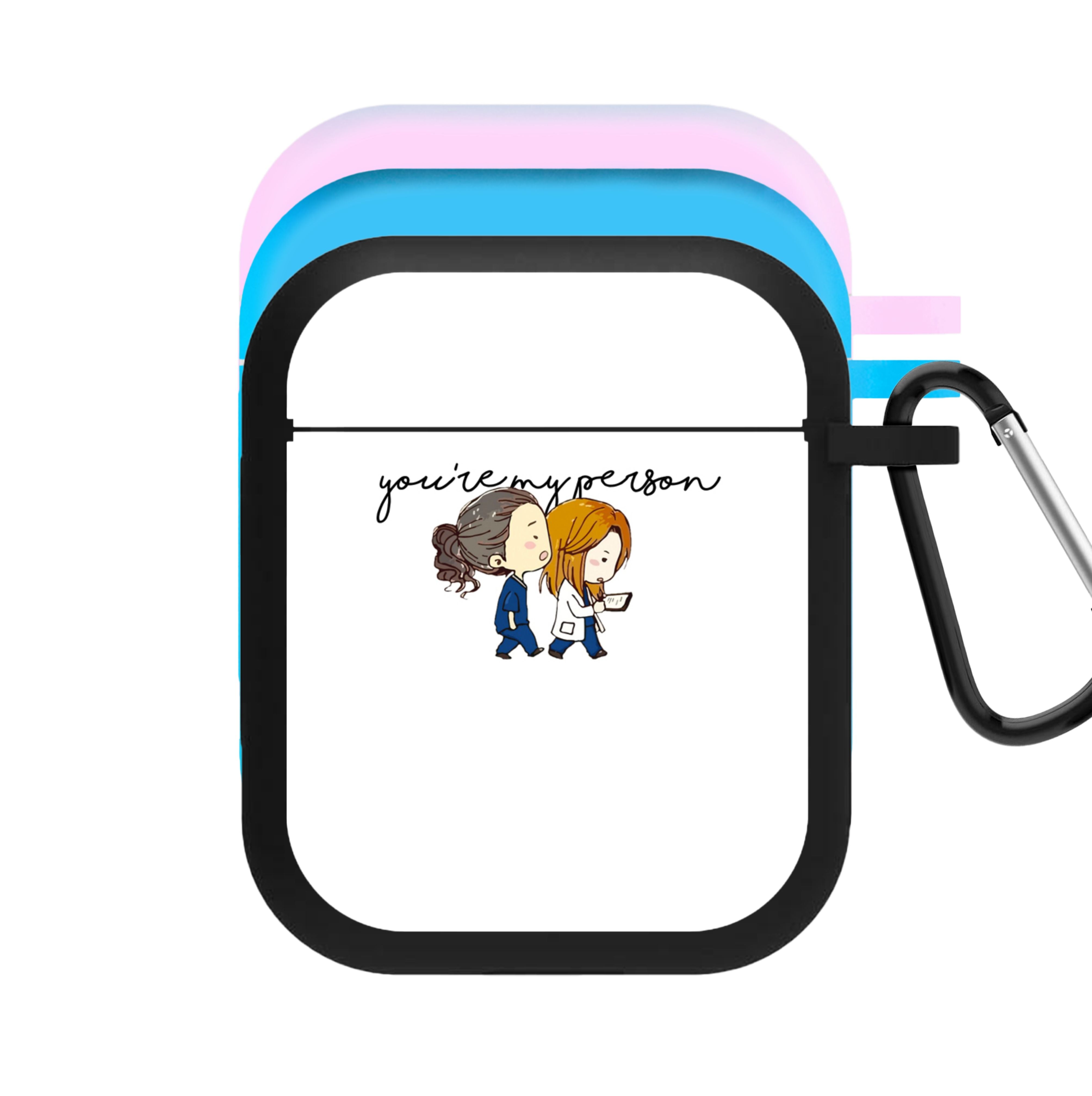 You're My Person Cartoon - Grey's AirPods Case