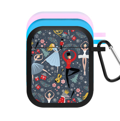 Nutcracker Ballet Pattern - Christmas AirPods Case