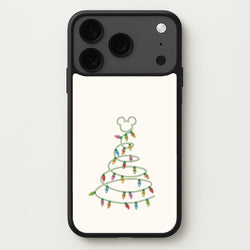 Cartoon Mouse Christmas Tree Lights iPhone 17 Pro Max Case
