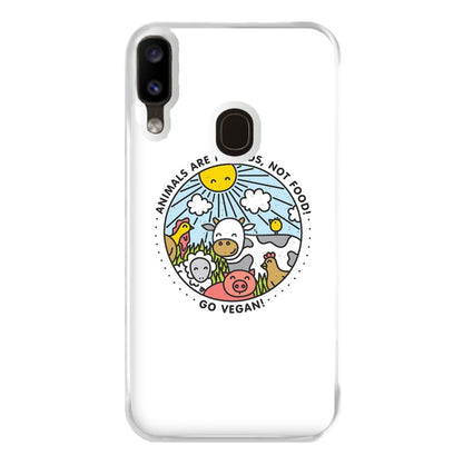 Animals Are Friends, Not Food - Vegan Phone Case