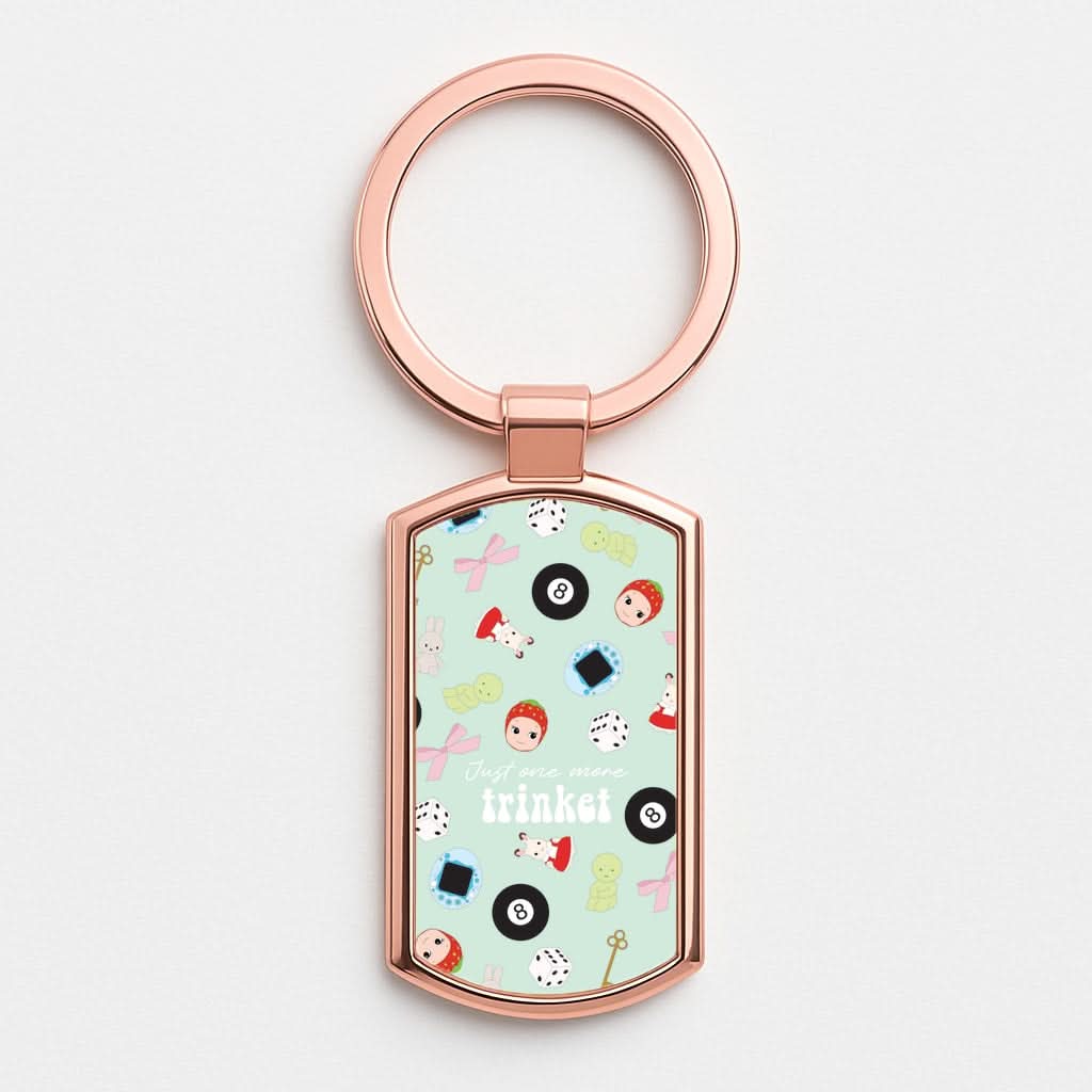Just One More Trinket Rose Gold Keyring
