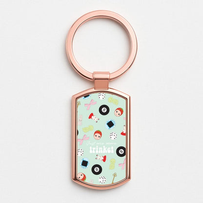 Just One More Trinket Rose Gold Keyring
