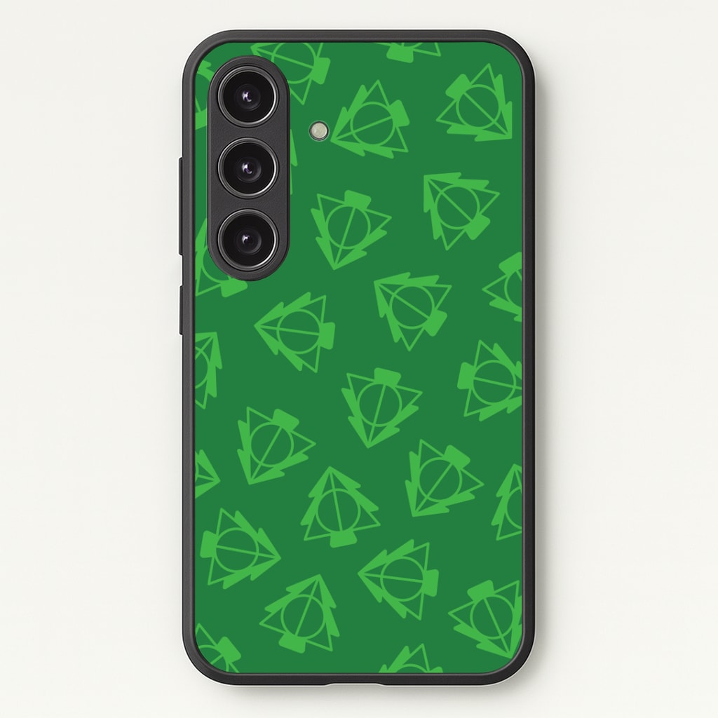 Christmas Tree Wizard Icon Pattern Galaxy S24 Plus Case