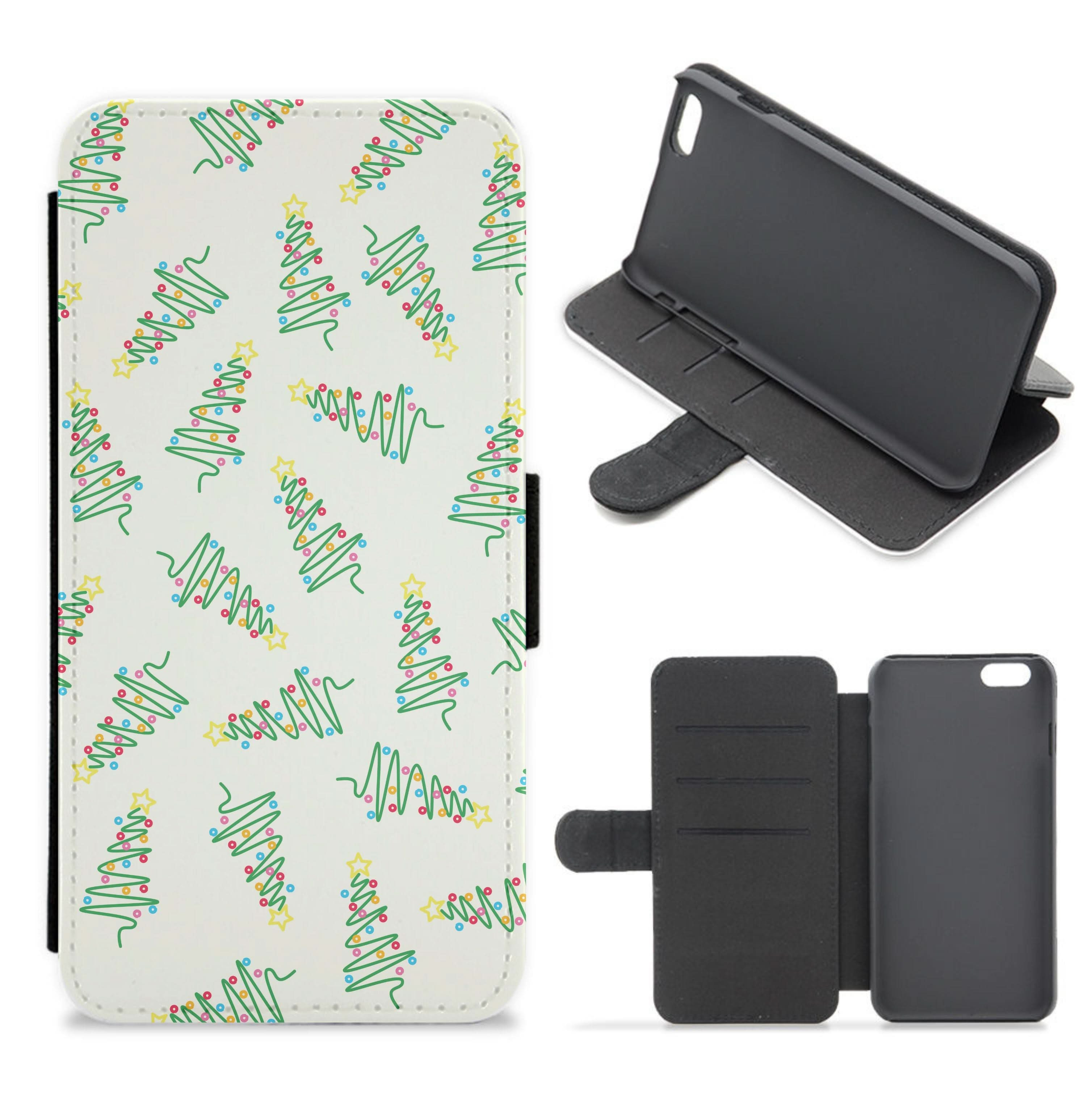 Wiry Tree Pattern Flip / Wallet Phone Case