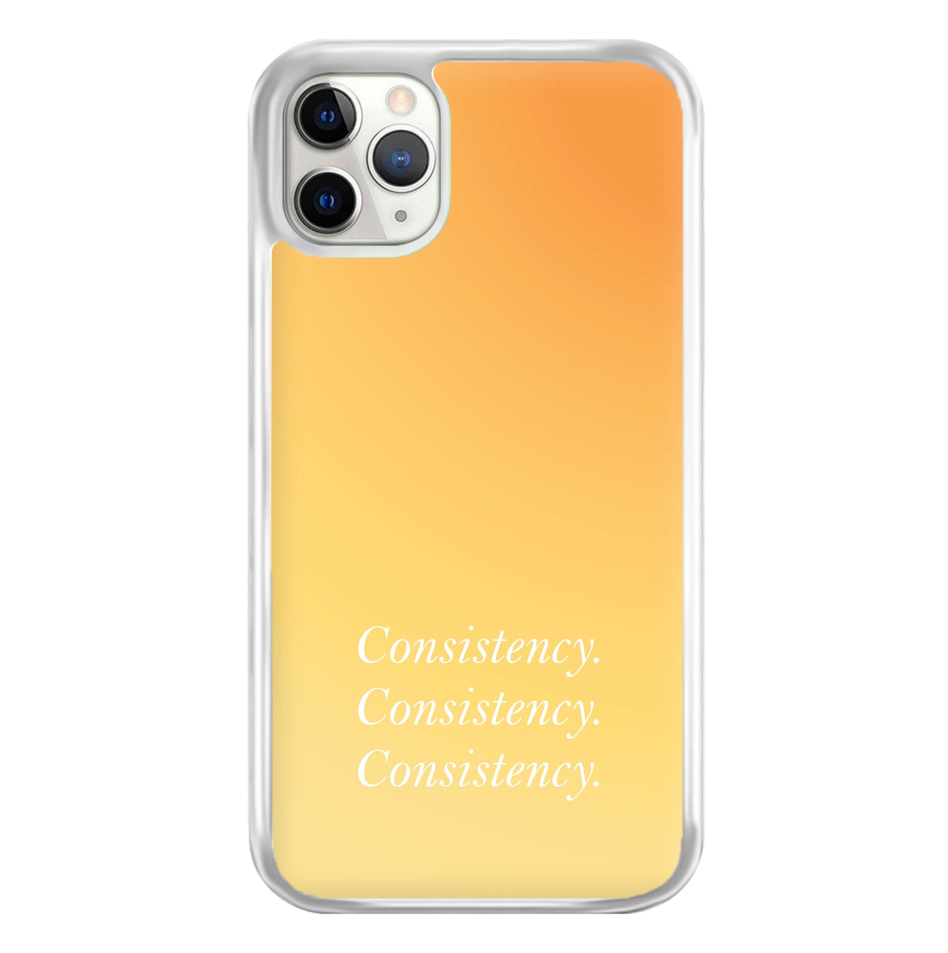 Consistency Yellow Phone Case