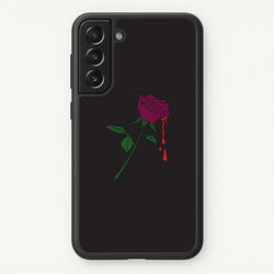 Dark Pink Rose Galaxy S21 Case