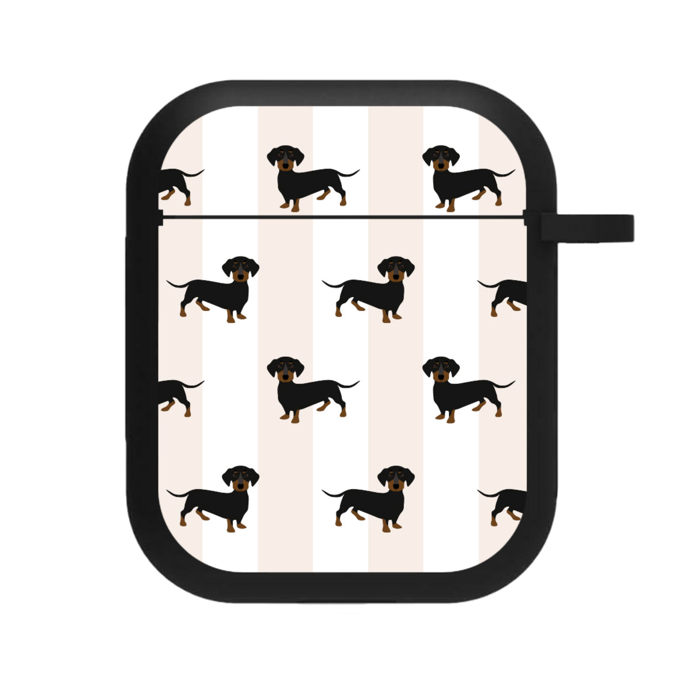 Striped Dachshund - Dog Pattern AirPods Case