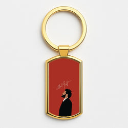 Canadian Singer Signature Gold Keyring