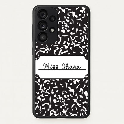 Personalised School Notebook Galaxy A33 Case