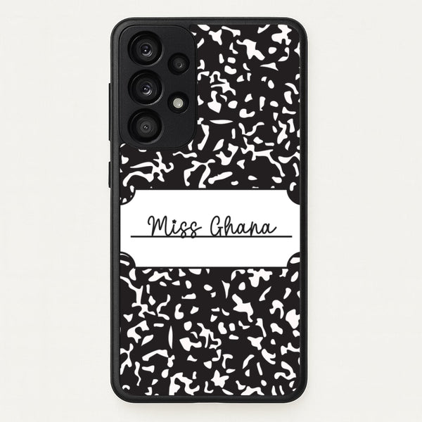 Personalised School Notebook Galaxy A33 Case