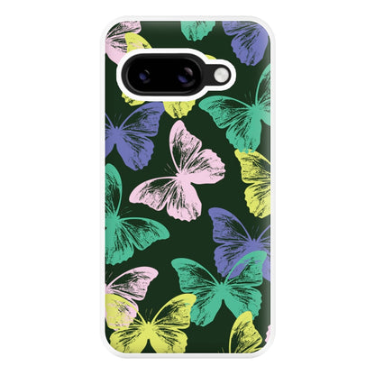 Colourful Butterfly Stamps Pattern Google Pixel 9a Case