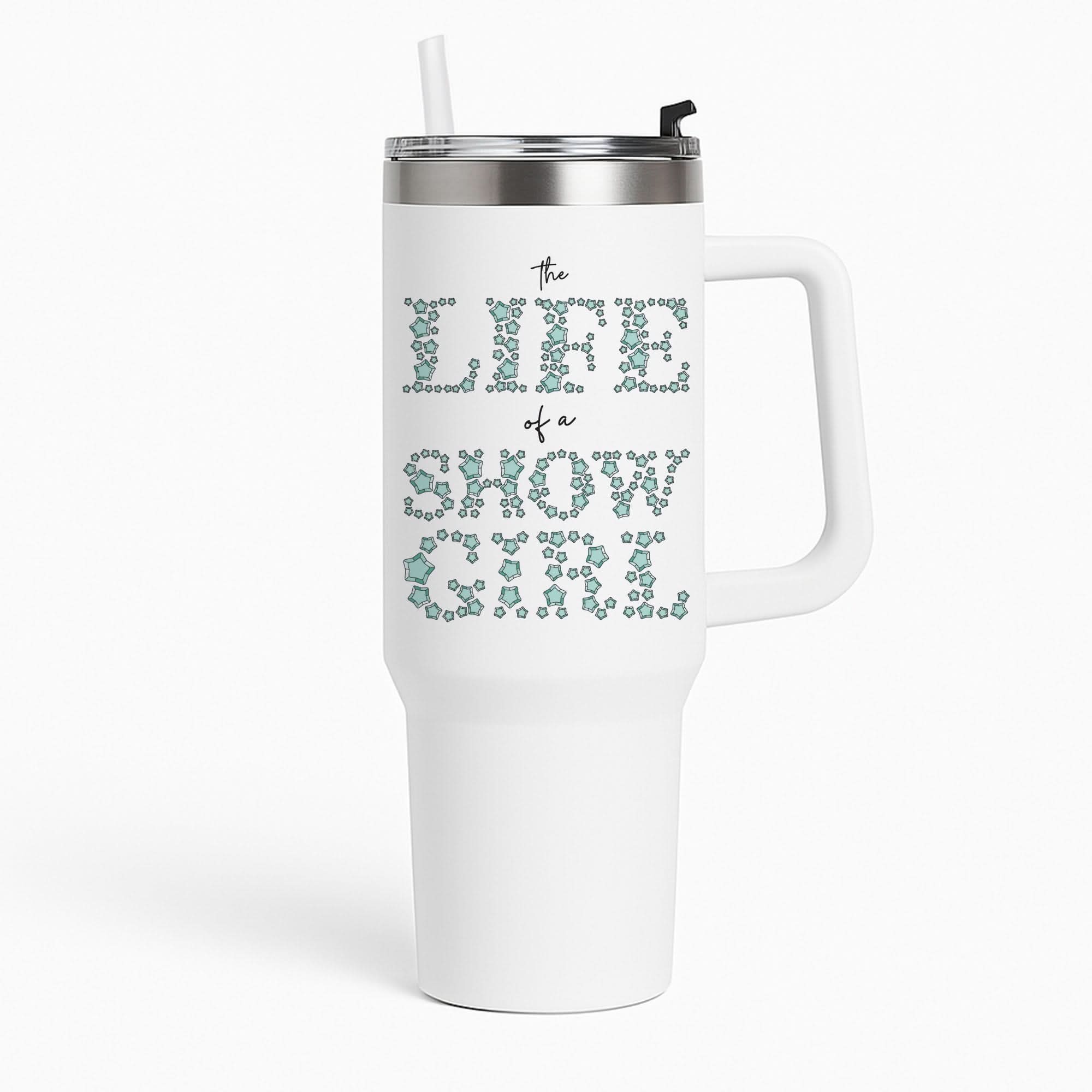 TLOAS Bedazzled Writing Tumbler