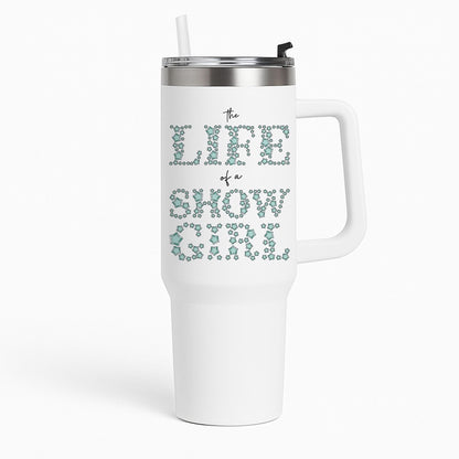 TLOAS Bedazzled Writing Tumbler