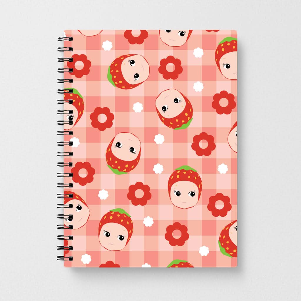 Strawberry Angel Pattern Notebook