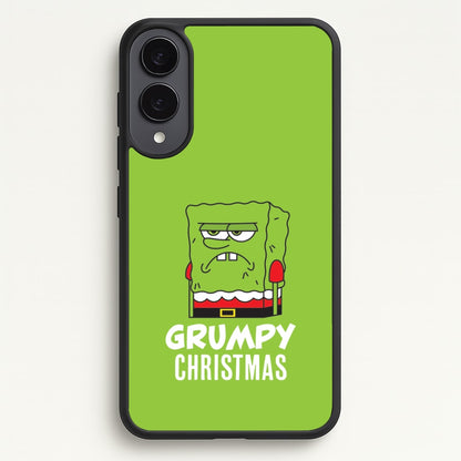 Grumpy Christmas Cartoon Sponge Galaxy S25 Edge Case