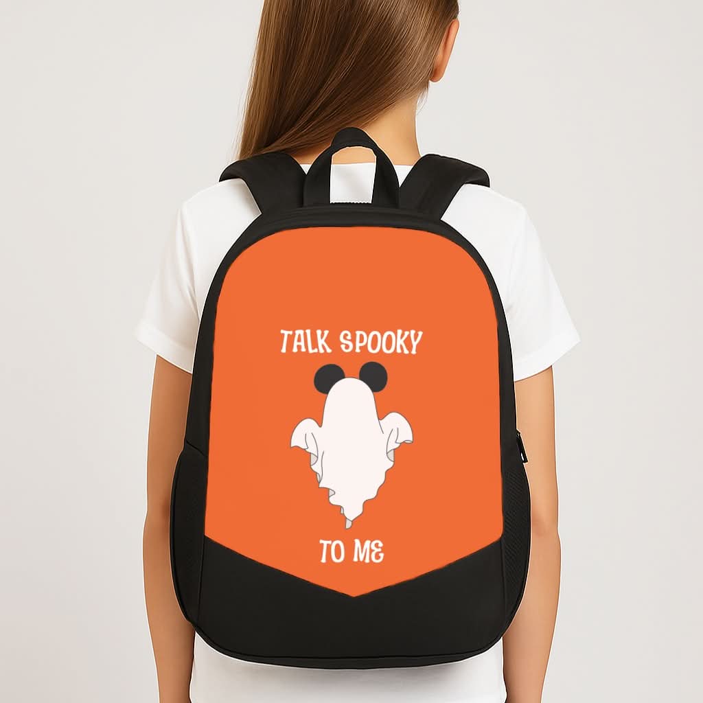 Talk Spooky To Me Mouse Ghost School Bag