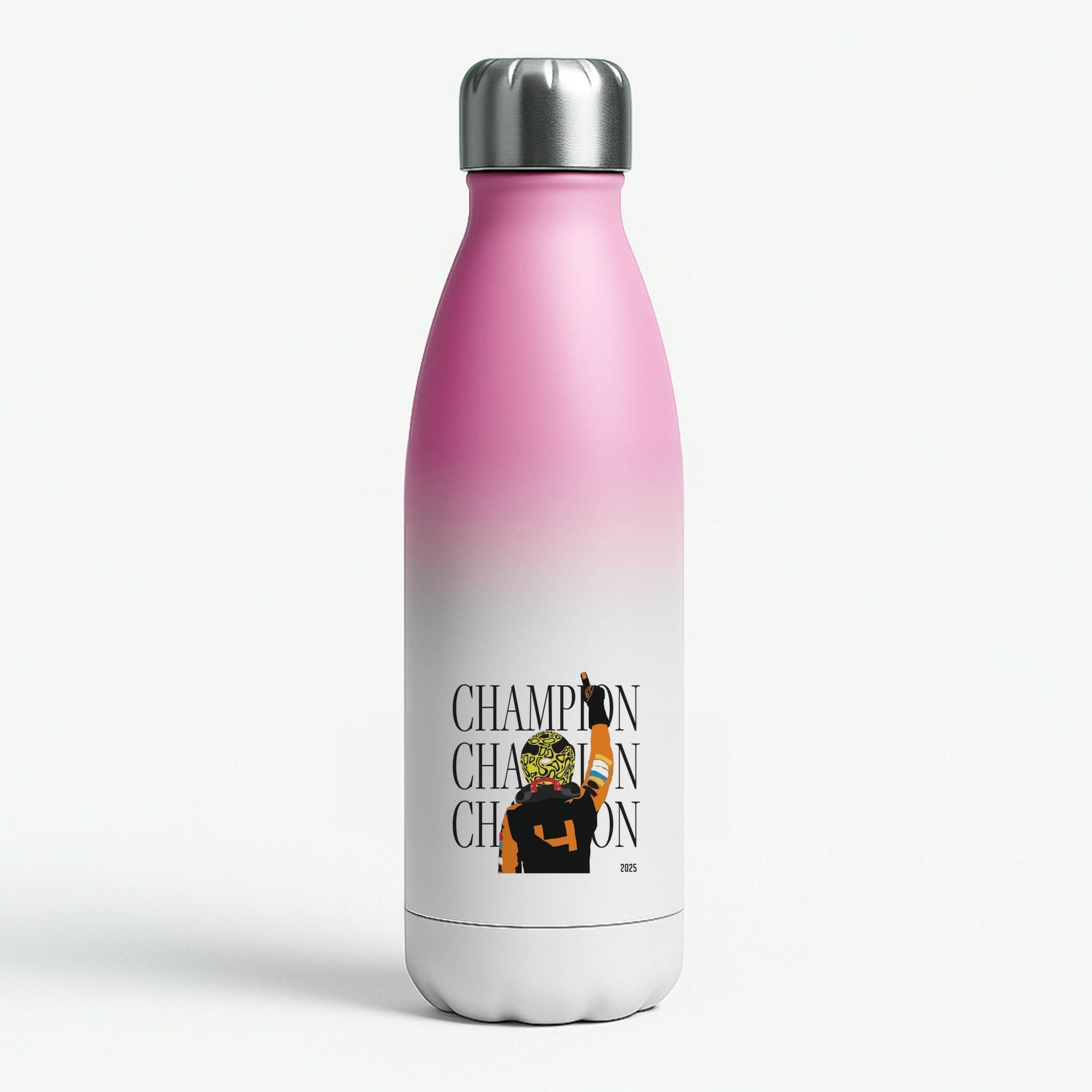 Lando Champion 2025 Pink Water Bottle