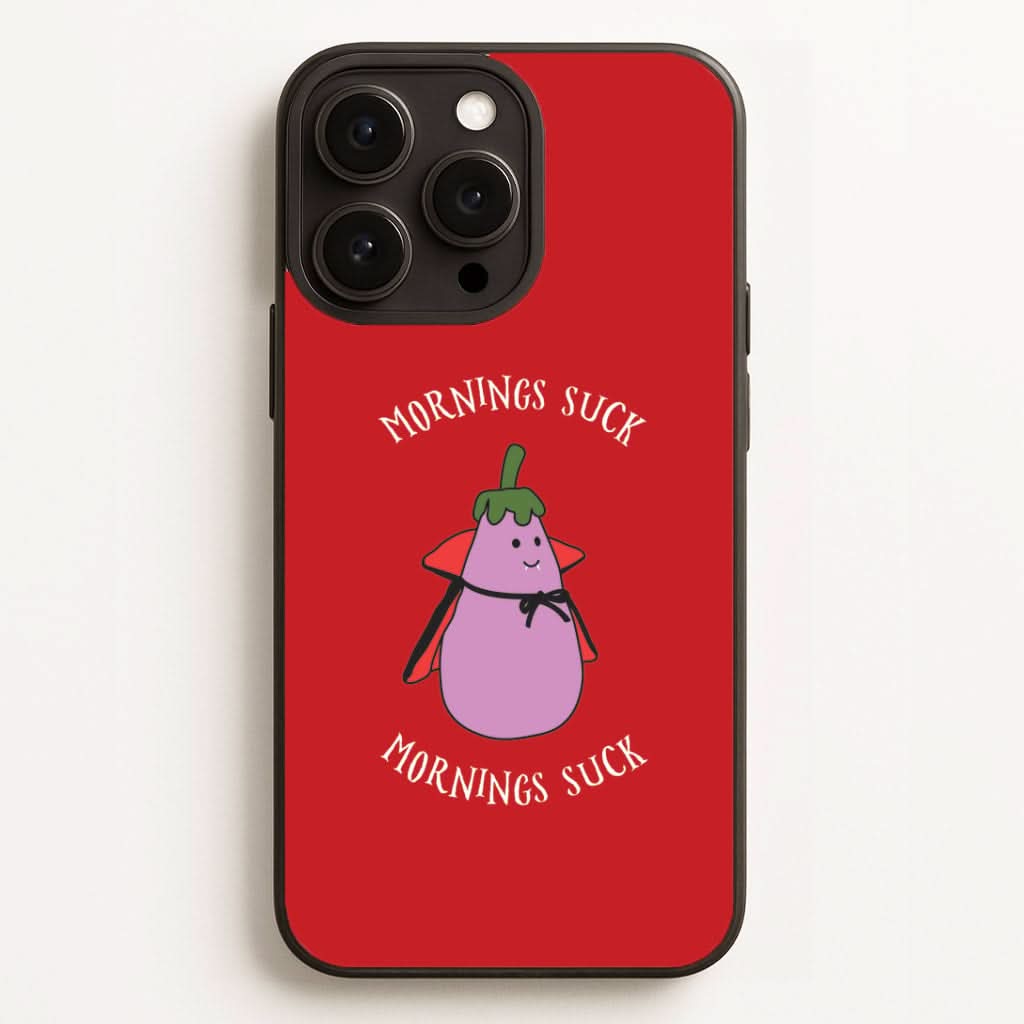 Mornings Suck Plush - Halloween Phone Case