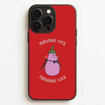 Mornings Suck Plush - Halloween iPhone 16 Pro Max Case