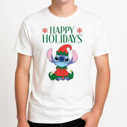 Cute Blue Alien Elf Mens T-Shirt