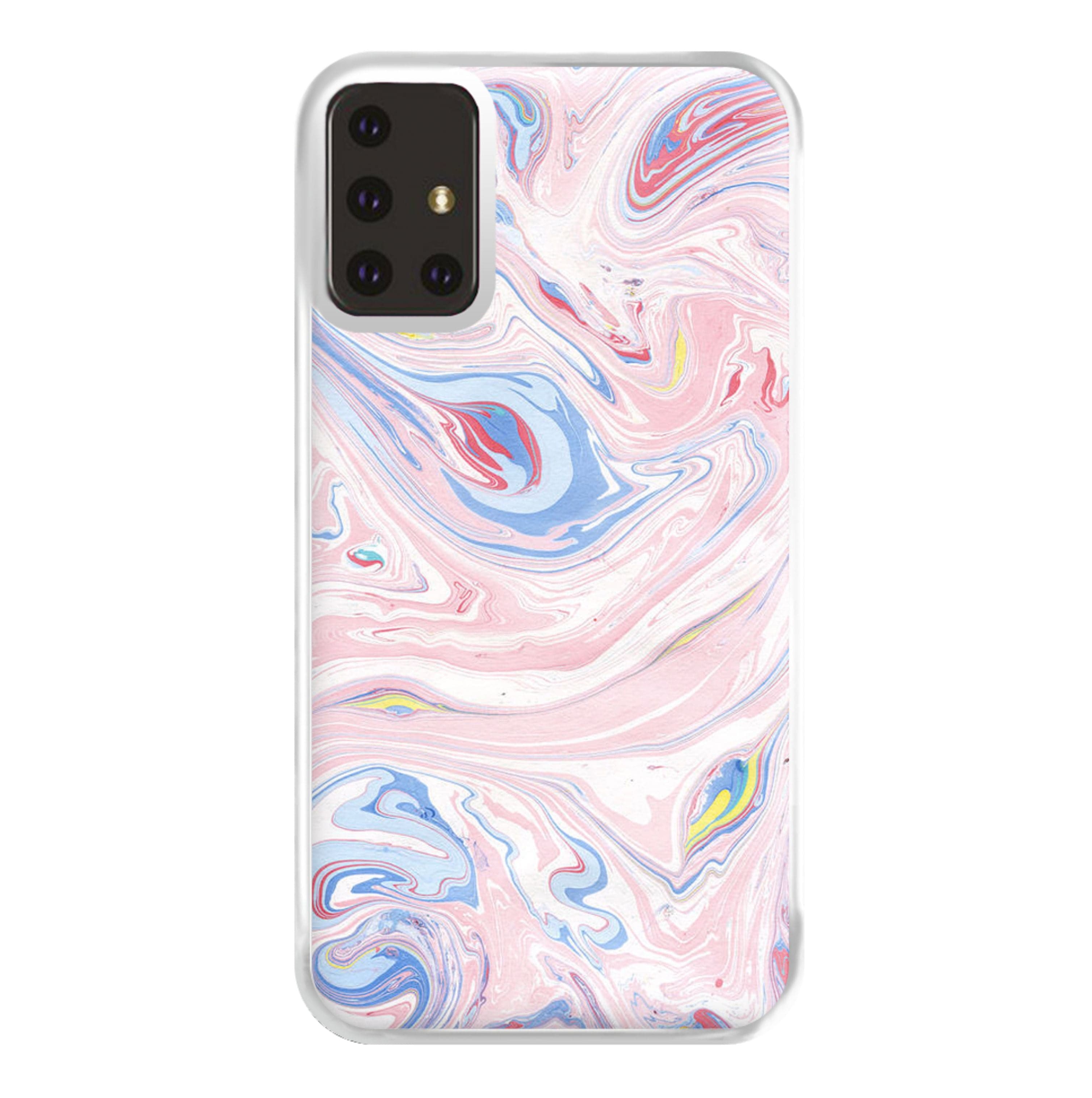 Pink Marble Swirl Phone Case