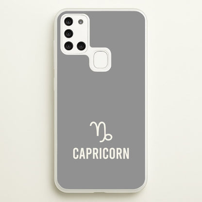 Capricorn Pastel Zodiac Galaxy A21s Case
