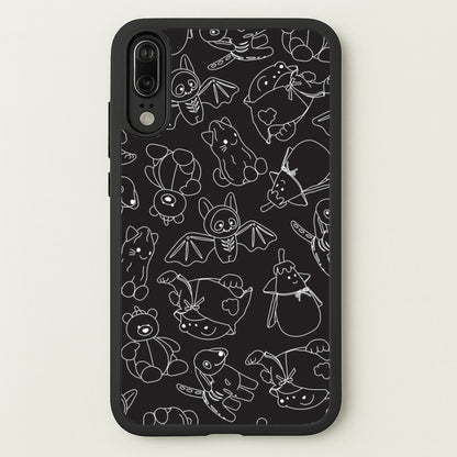 Halloween Plushies Pattern II - Halloween Huawei P20 Case