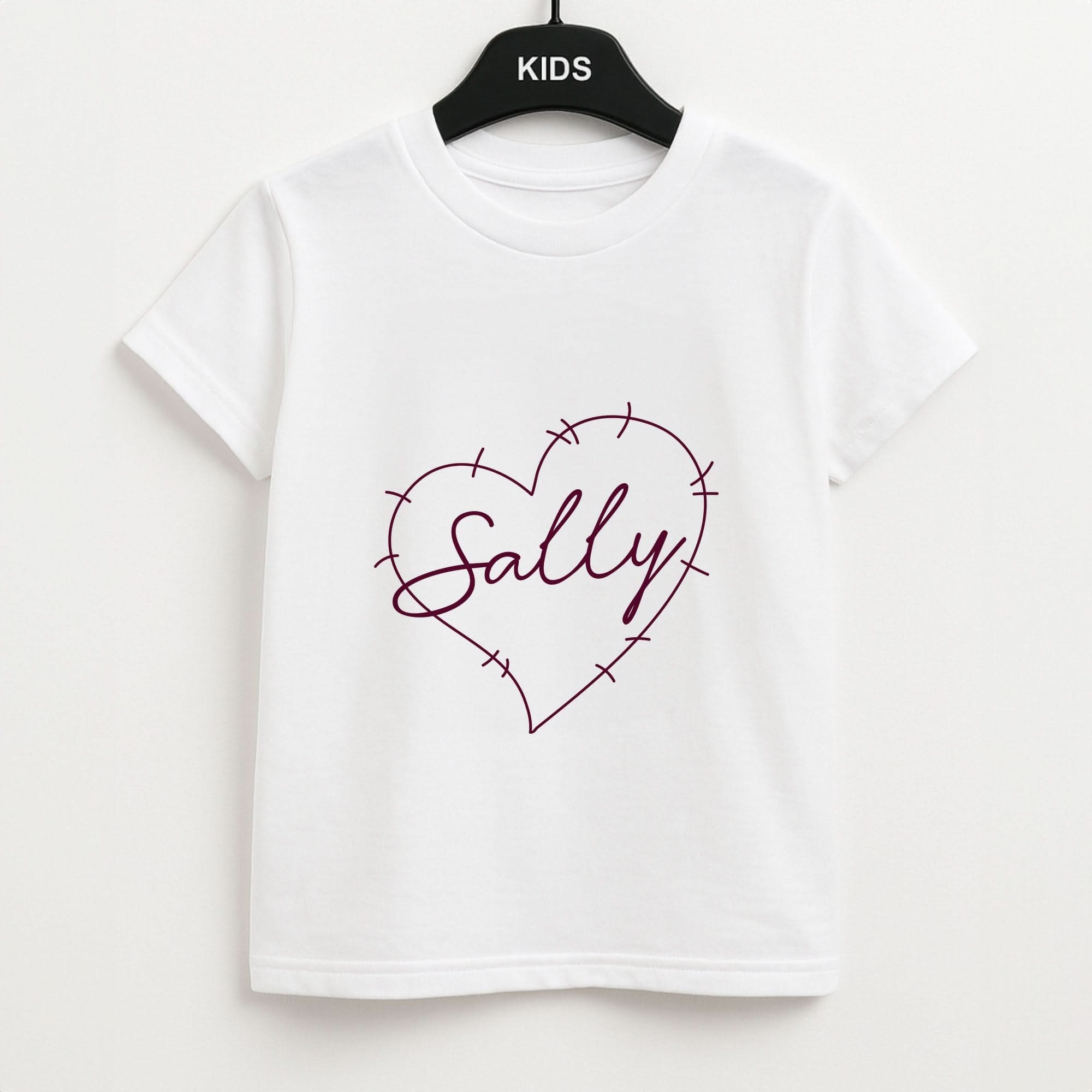 Stitched Heart Sally Kids T-Shirt