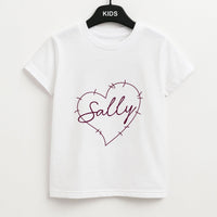 Stitched Heart Sally Kids T-Shirt