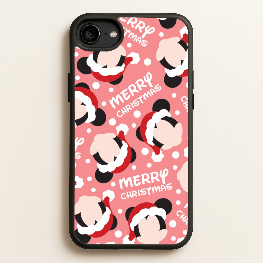 Merry Christmas Cartoon Mouse Pattern iPhone 6 / 7 / 8 / SE Case