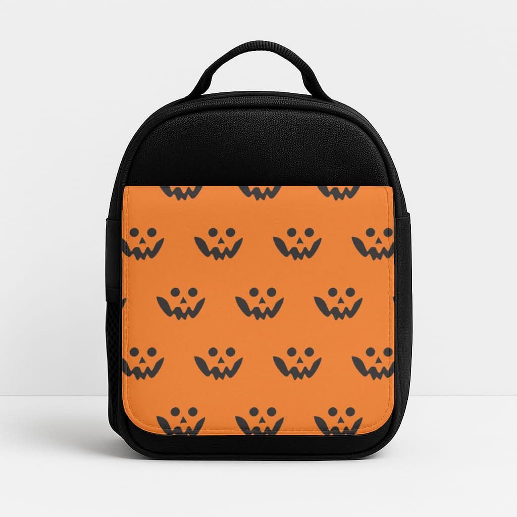 Carved Pumpkin Face Pattern Lunchbox