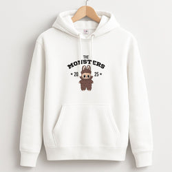 Cute Monster 2025 Biege Unisex Hoodie