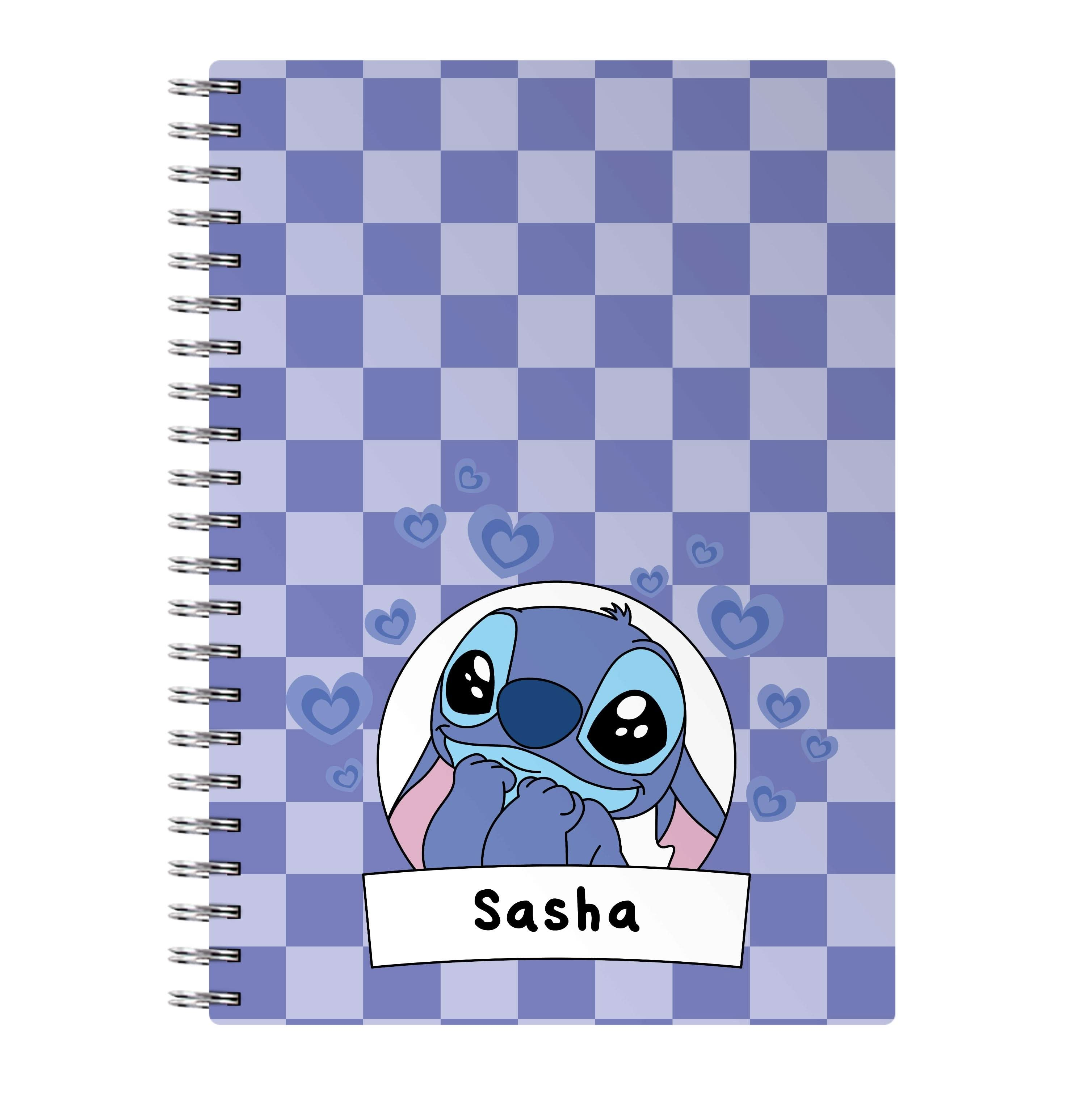 Personalised Cute Blue Alien Notebook