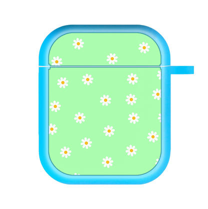 Teal Daisies AirPods Case