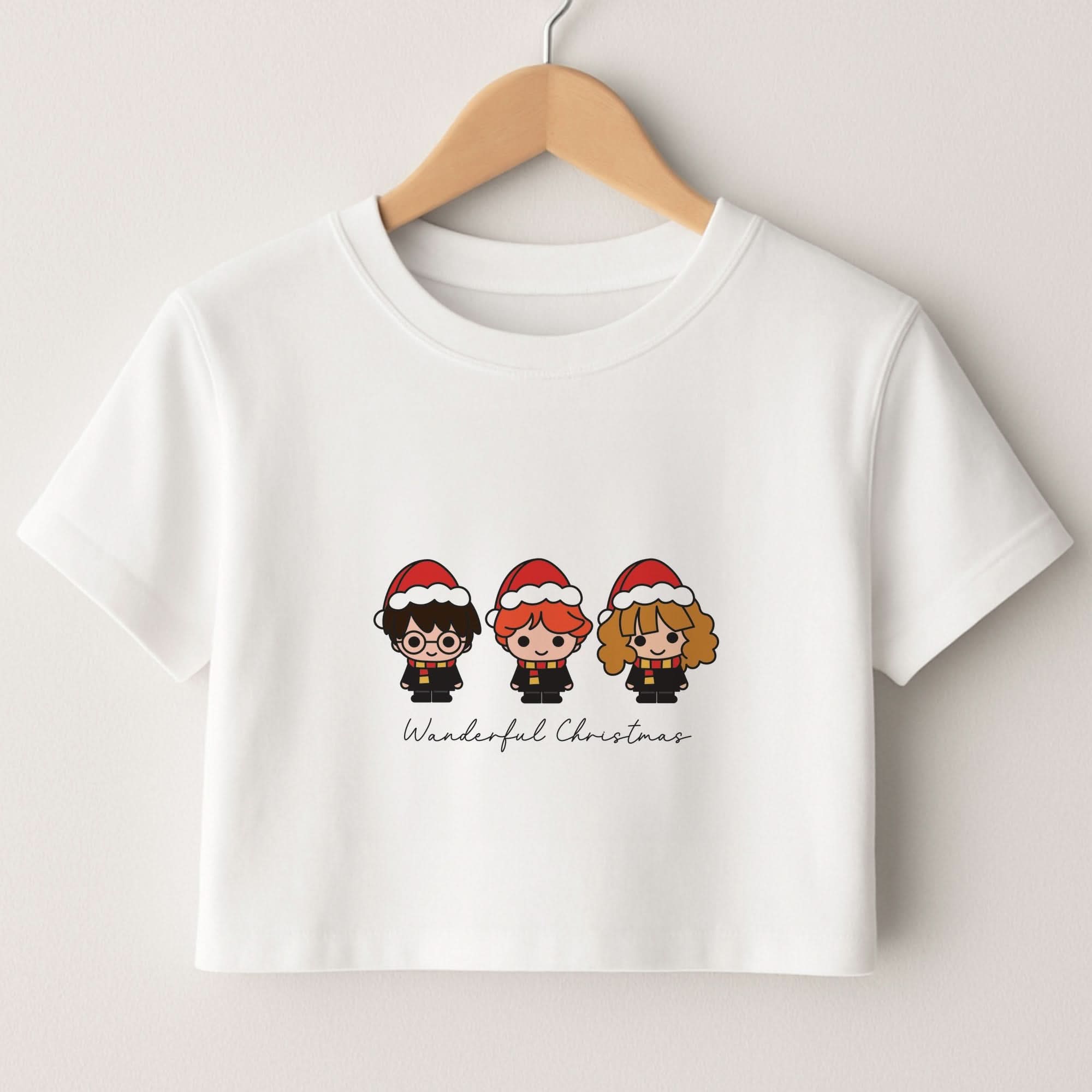 Wizards With Christmas Hats Crop top