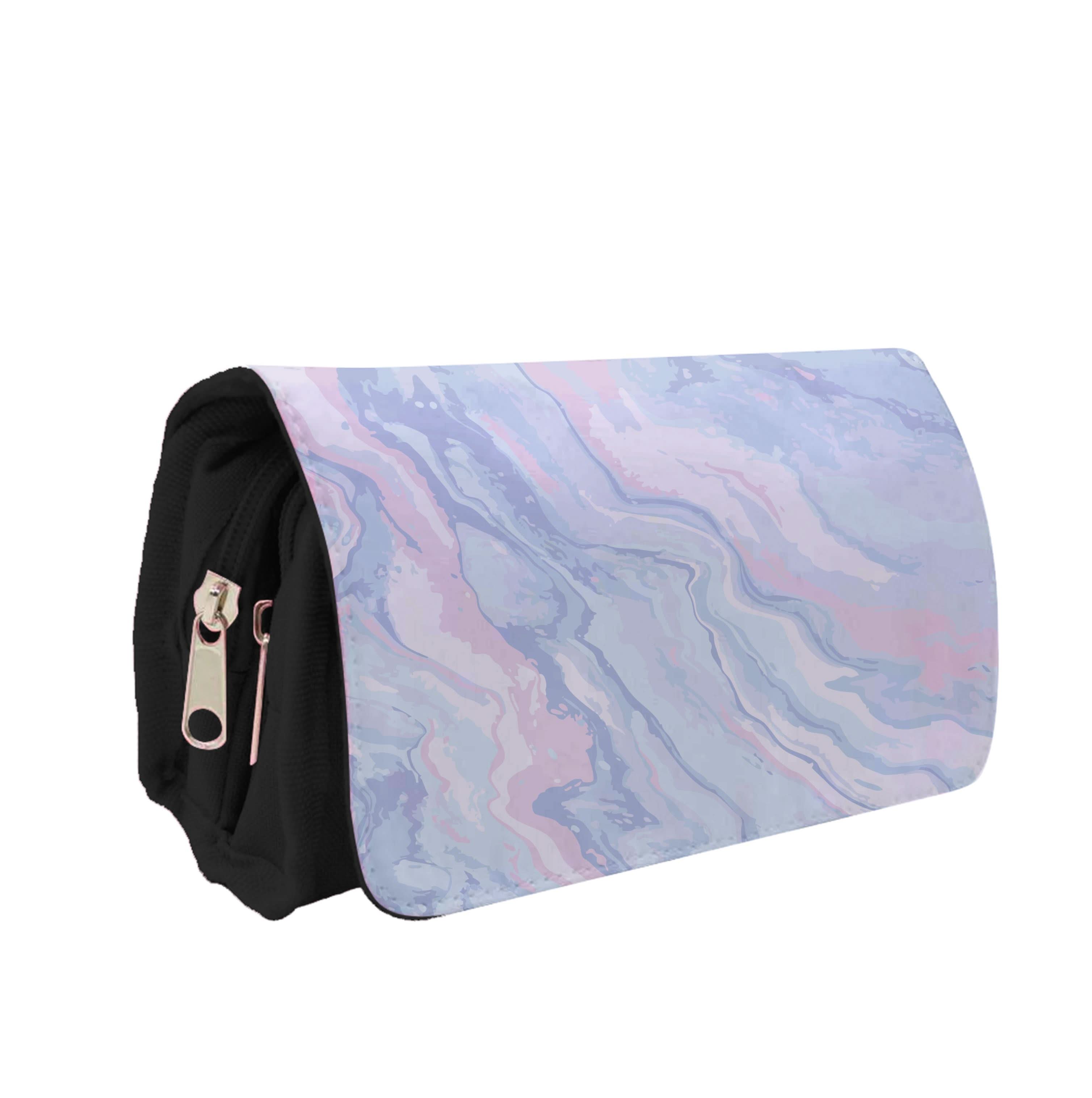 Purple Cloudy Marble Pencil Case
