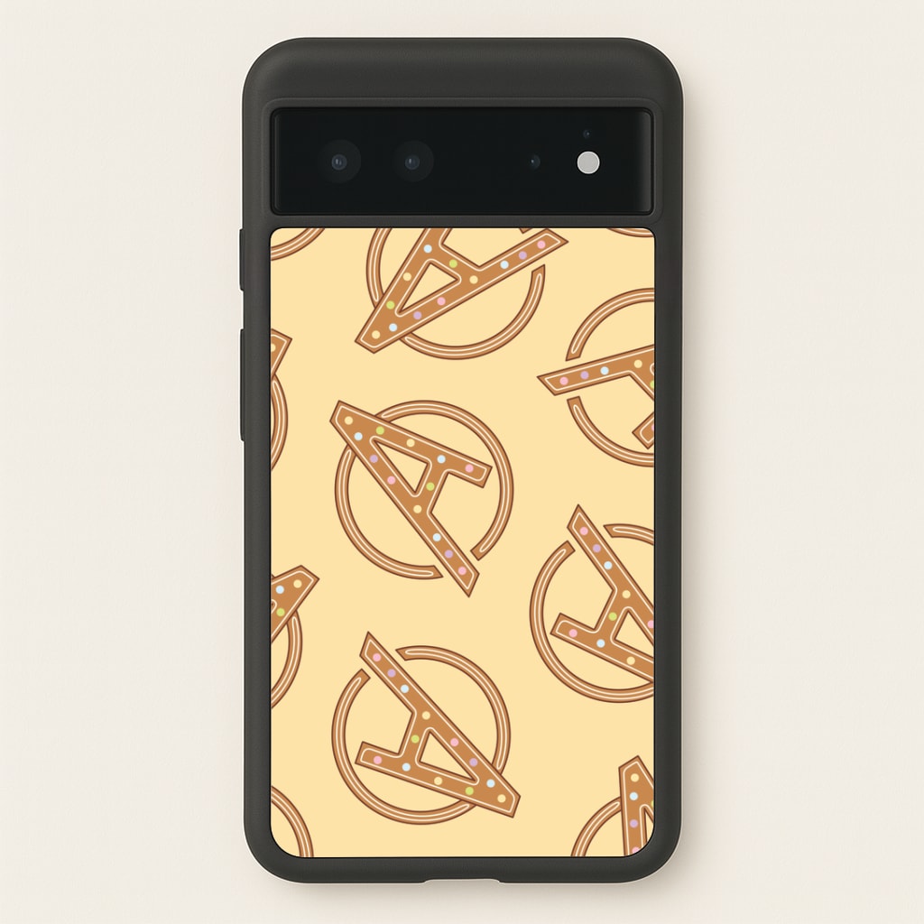 Superhero Team Gingerbread Pattern Google Pixel 6 Case