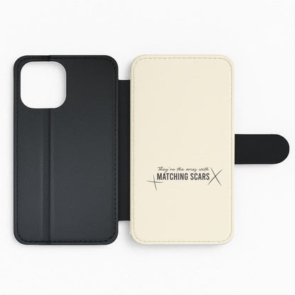 Matching Scars Flip Phone Case